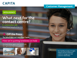 here - Capita Customer Management