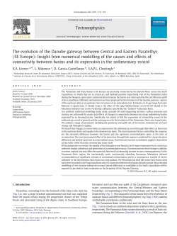 (SE Europe): Insight from numerical modelling of the