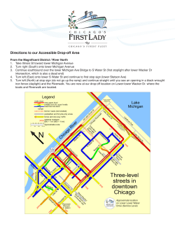 Printable PDF Directions - Chicago`s First Lady Cruises