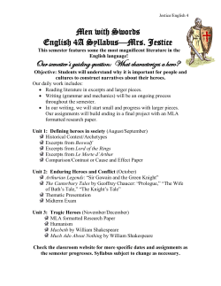 English 4-A Syllabus