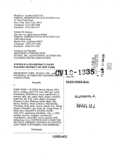 Complaint - Zeus Legal Notice