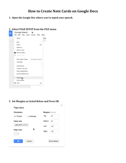 How to Create Note Cards on Google Docs
