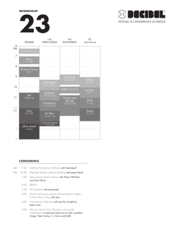 Q RE-BAR CROCODILE SHOWBOX 6 7 8 9 10 11 12 1 2 3 AM PM