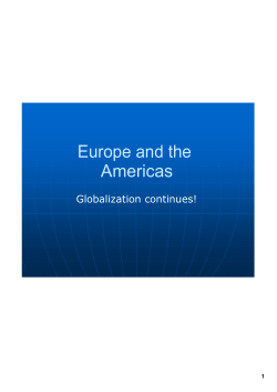 Europe and the Americas