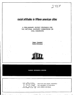 racial attitudes in fifteen american cities