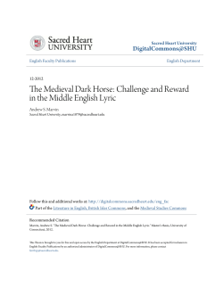 Challenge and Reward in the Middle English Lyric