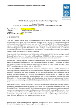 TOR on alternative livelihoods