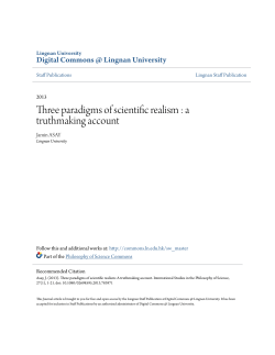 Three paradigms of scientific realism : a truthmaking account