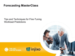 Forecasting MasterClass