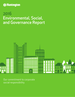 Environmental, Social and Governance Report