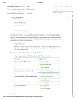 Module 2 / Organ Systems