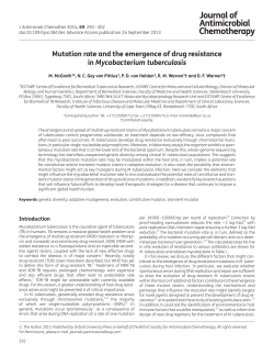 Mutation rate and the emergence of drug resistance in
