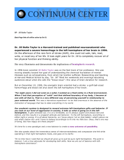 Jill Bolte Taylor - Continuum Center