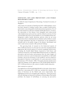 International Journal of Sociology and Social Policy