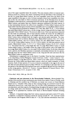 Clutch-Size and Nest Placement in the Brown