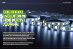 green tech evolution of high purity alumina