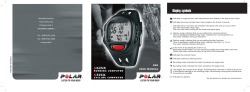 Polar S625X, Polar S725X user manual
