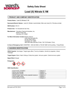 Lead (II) Nitrate 0.1M