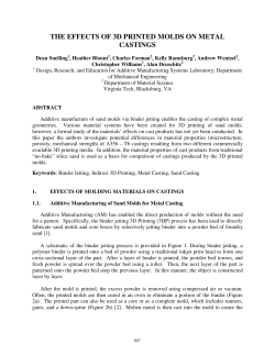 the effects of 3d printed molds on metal castings