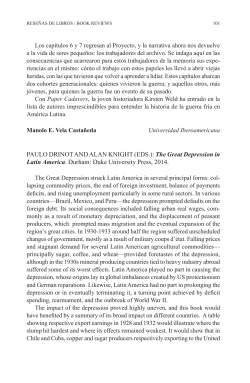 PAULO DRINOT AND ALAN KNIGHT (EDS.): The Great Depression