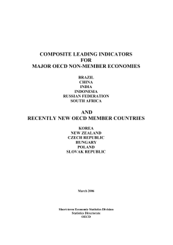composite leading indicators for major oecd non