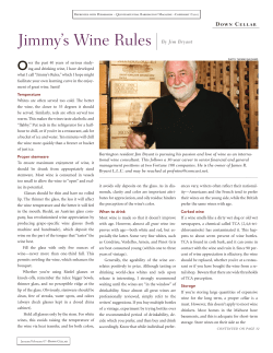 Jimmy`s Wine Rules - Quintessential Barrington