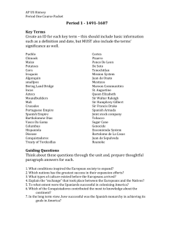 Period One Primary Sources - Mr. Wood`s Social Studies Classes