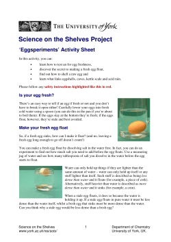 Science on the Shelves Project