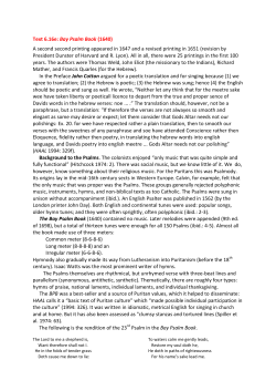 Text 6.16e: Bay Psalm Book (1640)