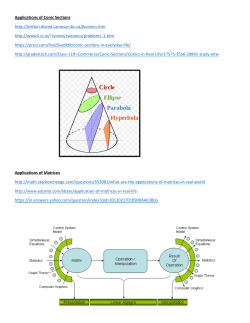 Applications of Conic Sections