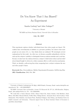 Do You Know That I Am Biased? An Experiment