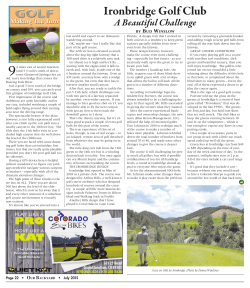 A Beautiful Challenge - Ironbridge Golf Club