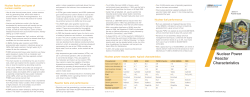 Nuclear Power Reactor Characteristics