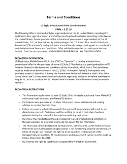 Terms and Conditions