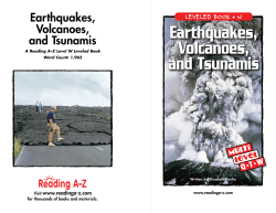 Earthquakes, Volcanoes, and Tsunamis