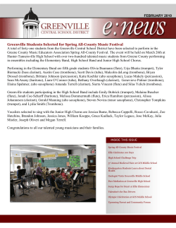 February 2010 - Greenville Central School District
