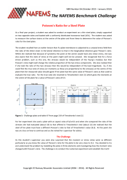 Poisson`s Ratio for a Steel Plate
