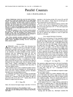 Parallel Counters - IEEE Computer Society