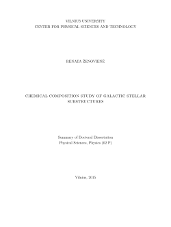 chemical composition study of galactic stellar substructures