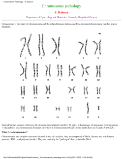 Chromosome Pathology