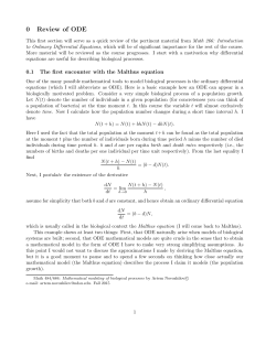 00. Review of ODE