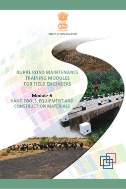 Module 6: Hand Tools, Equipment and Construction Materials