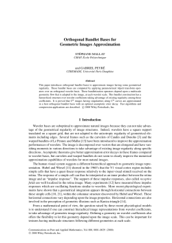 Orthogonal Bandlet Bases for Geometric Images