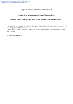 Synthesis of Non-oxidative Copper Nanoparticles