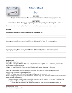 Study Guide - First Church