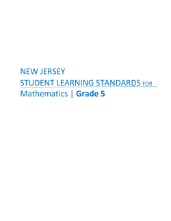Grade 5 - State of New Jersey