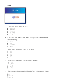 Multiple Choice Review 2