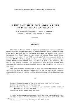 IS THE EAST RIVER, NEW YORK, A RIVER OR LONG ISLAND AN