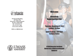 event program - UMass Amherst