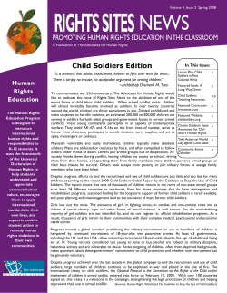 Child Soldiers for PDF - The Advocates for Human Rights